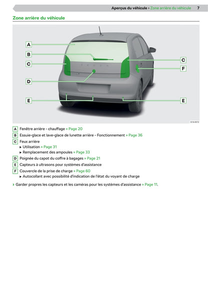 2019-2020 Skoda Citigo Bedienungsanleitung | Französisch