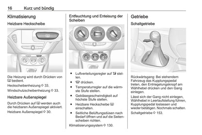 2016-2017 Opel Corsa Gebruikershandleiding | Duits