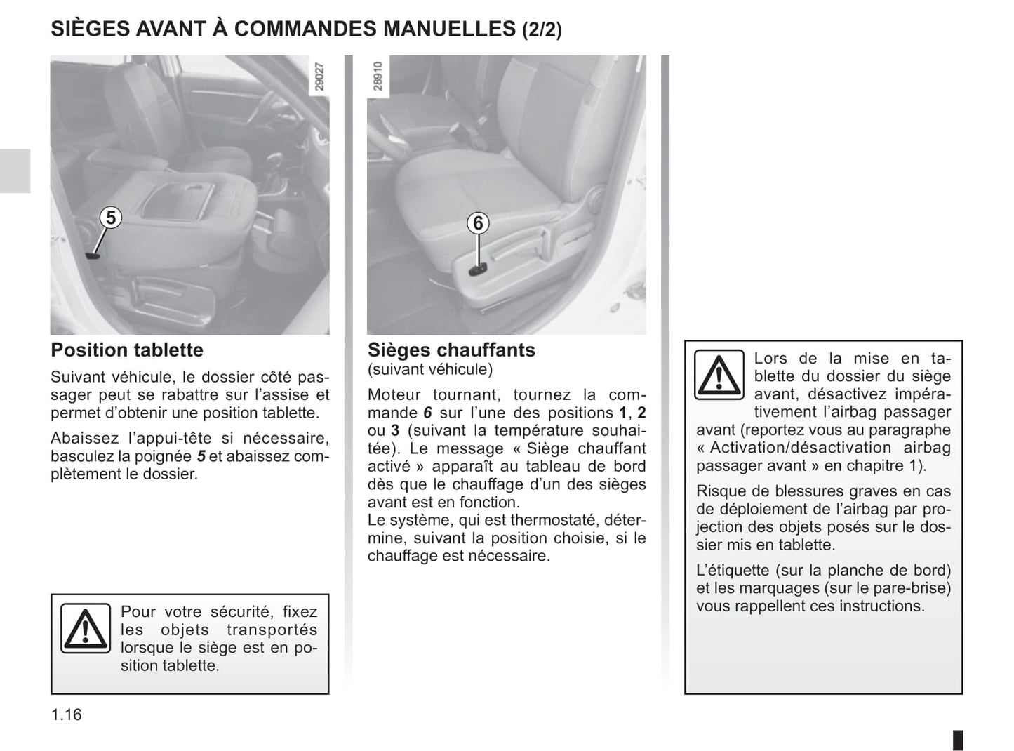 2015-2016 Renault Scénic/Grand Scénic Owner's Manual | French