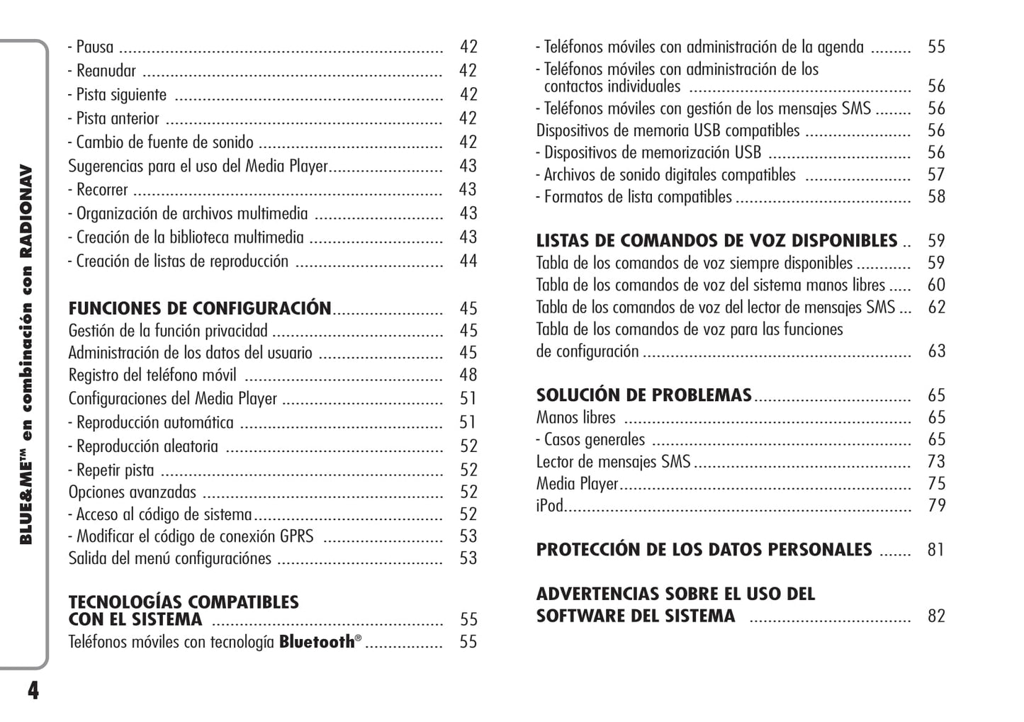 Alfa Romeo Sistema De Navegación por Radio Instrucciones 2007 - 2011