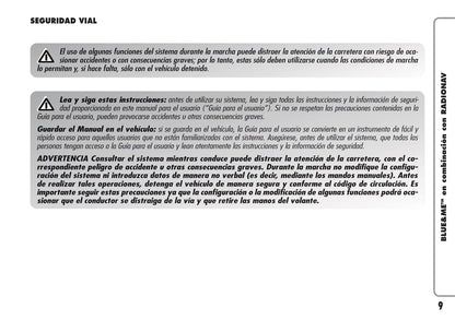 Alfa Romeo Sistema De Navegación por Radio Instrucciones 2007 - 2011