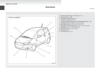 2008-2012 Mitsubishi Colt Bedienungsanleitung | Niederländisch