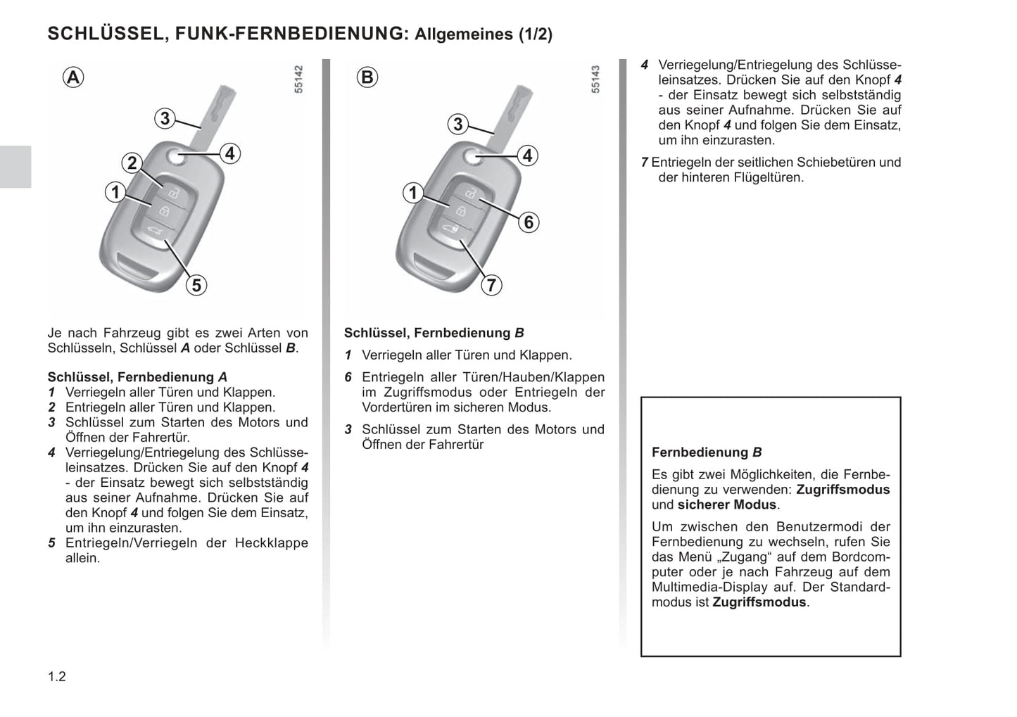 2021-2022 Renault Kangoo Owner's Manual | German