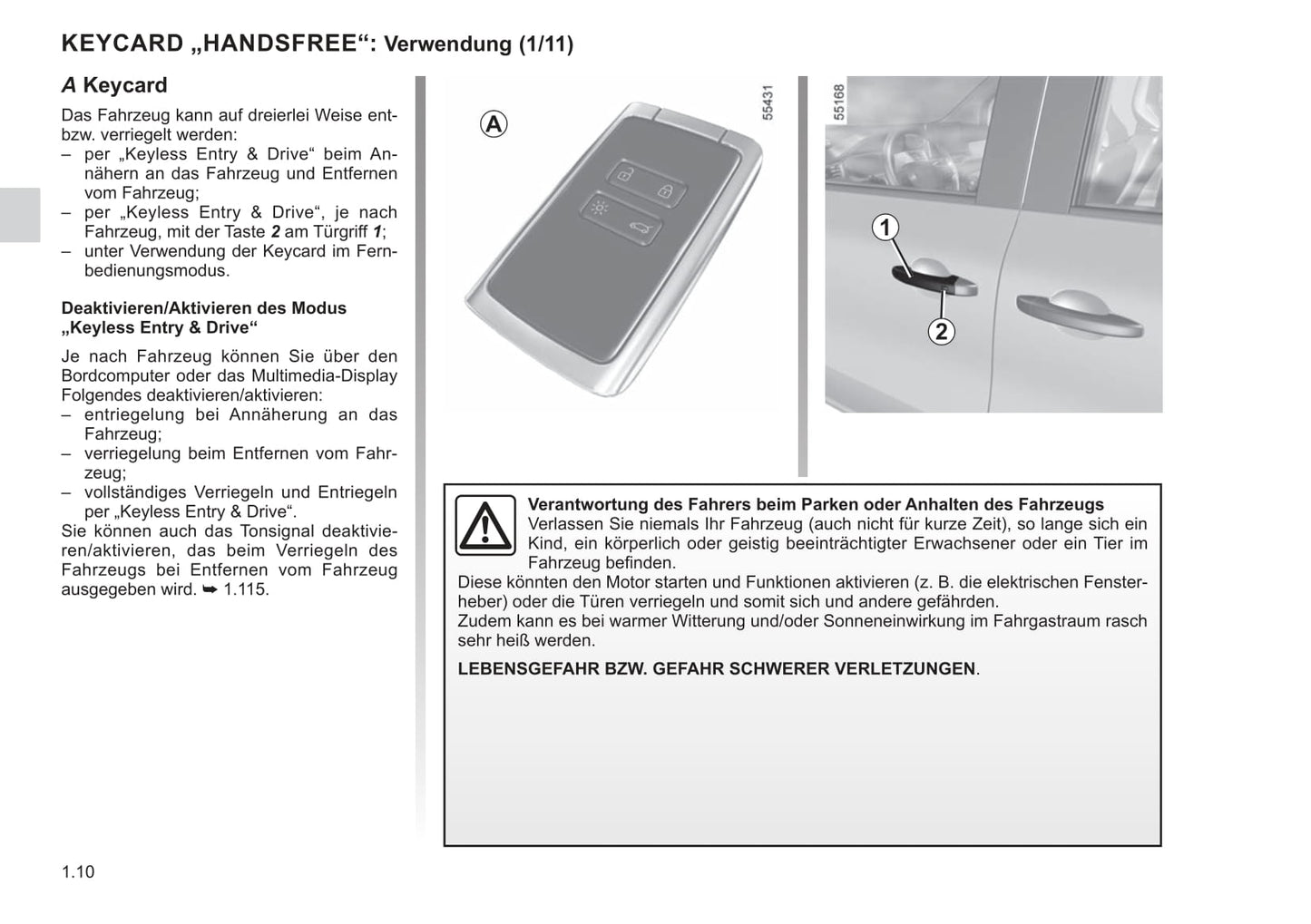 2021-2022 Renault Kangoo Owner's Manual | German