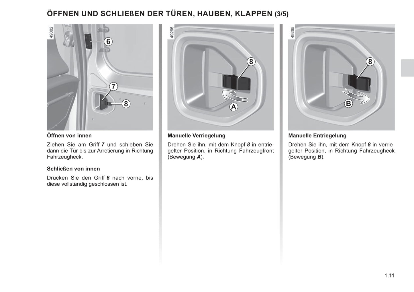 2021-2022 Renault Express Owner's Manual | German