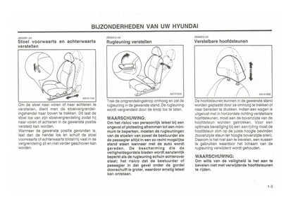 1999-2000 Hyundai Excel Bedienungsanleitung | Niederländisch