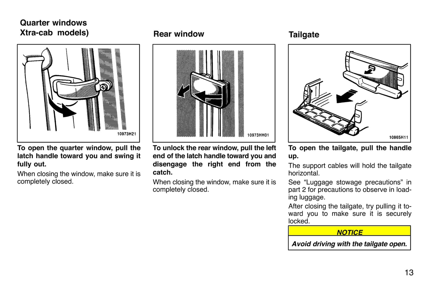 1997 Toyota Tacoma Owner's Manual | English