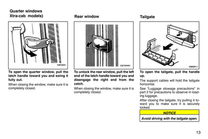 1997 Toyota Tacoma Owner's Manual | English