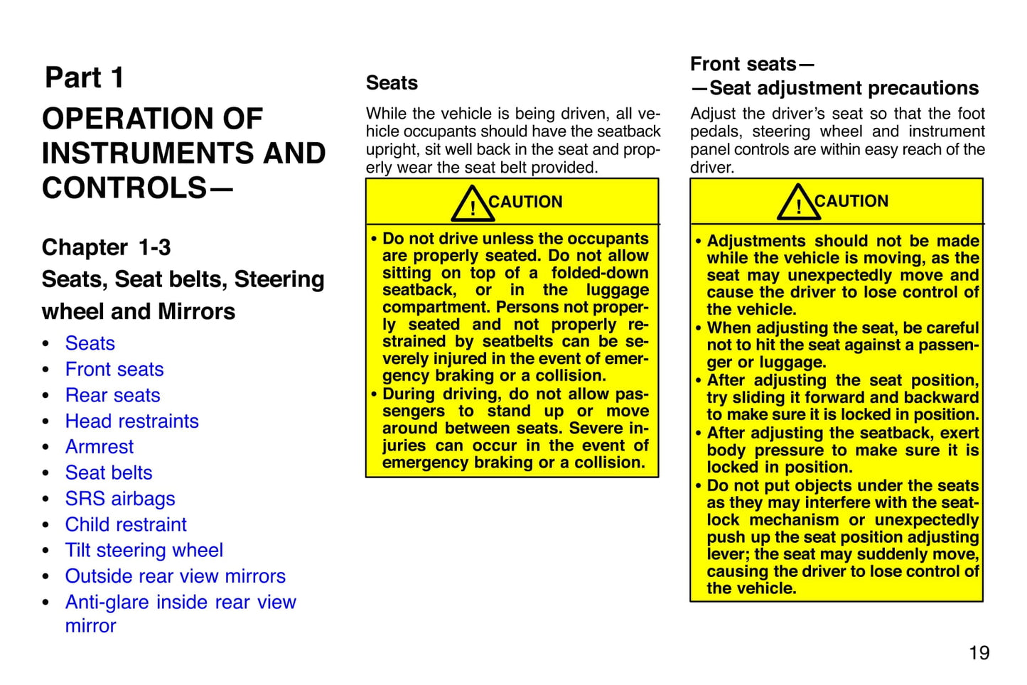 1997 Toyota Tacoma Owner's Manual | English