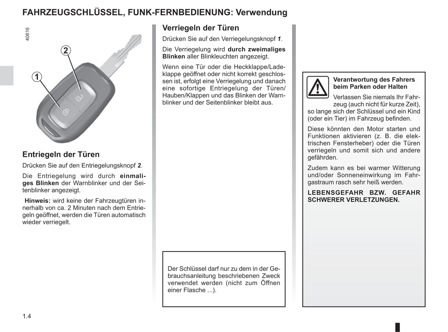 2012-2018 Dacia Lodgy Owner's Manual | German