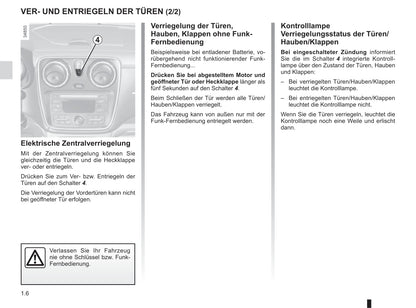 2012-2018 Dacia Lodgy Owner's Manual | German