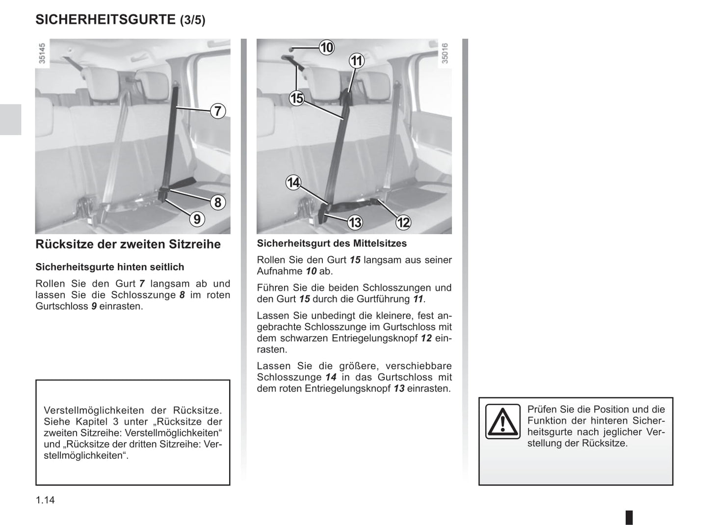 2012-2018 Dacia Lodgy Owner's Manual | German