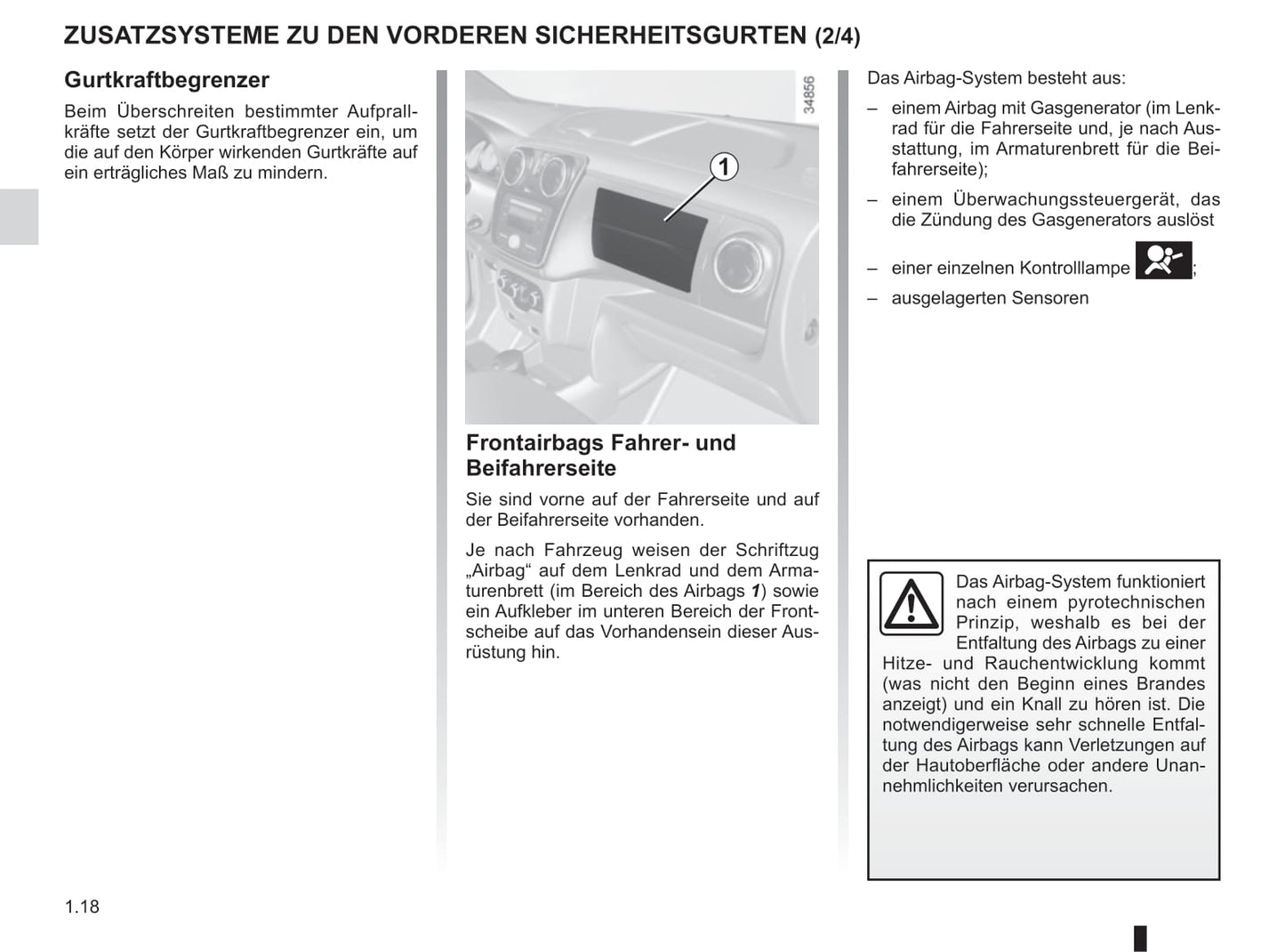 2012-2018 Dacia Lodgy Owner's Manual | German