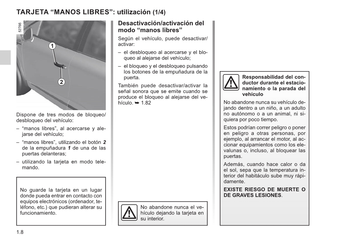 2021-2022 Renault Arkana Owner's Manual | Spanish