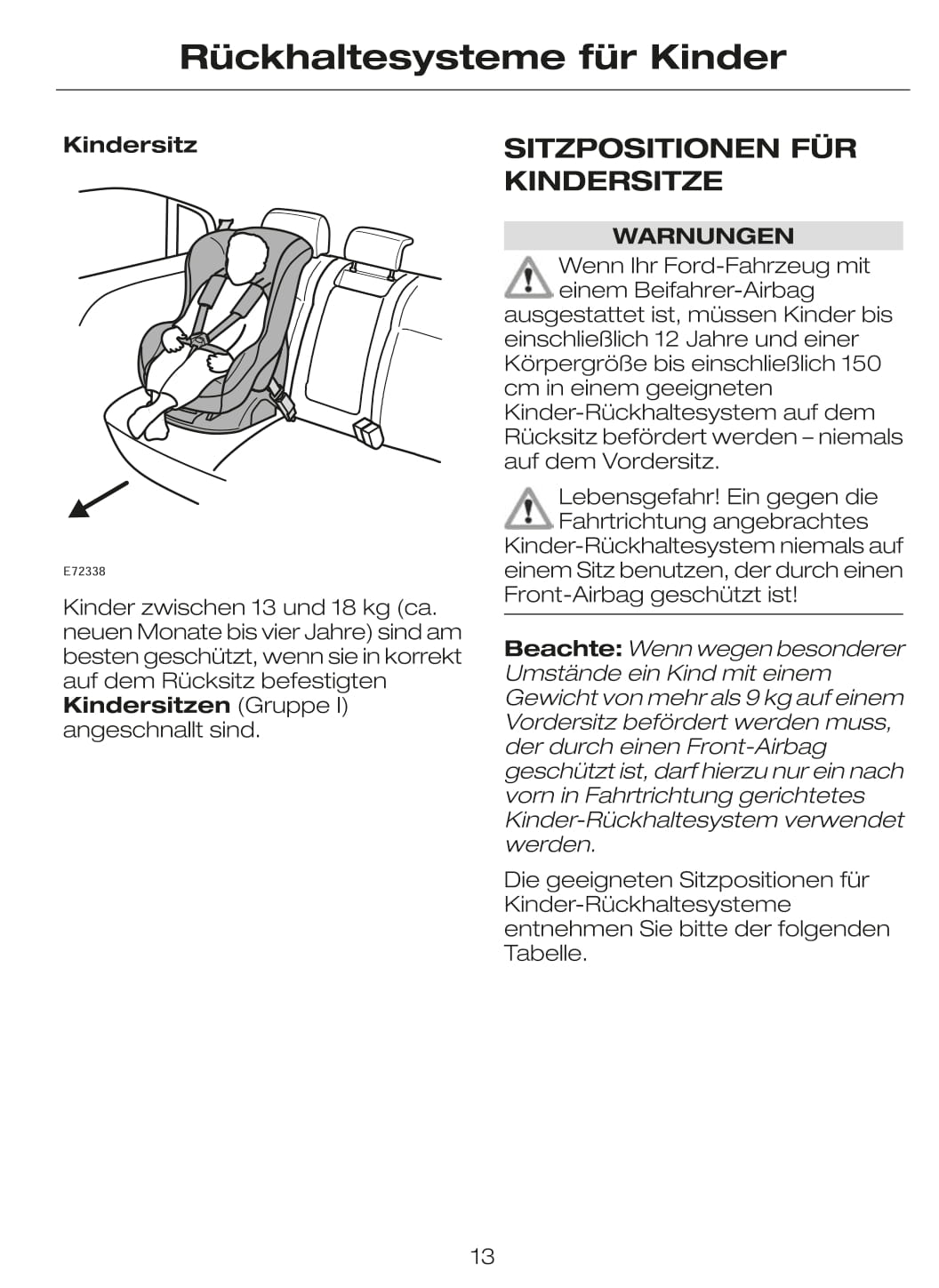 2002-2007 Ford Tourneo Connect / Transit Connect Bedienungsanleitung | Deutsch