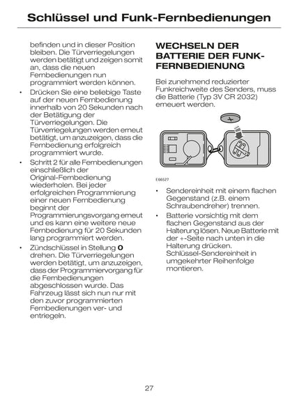 2002-2007 Ford Tourneo Connect / Transit Connect Bedienungsanleitung | Deutsch