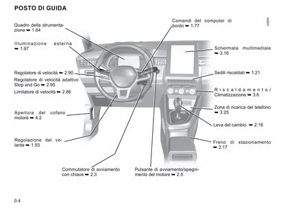 2020-2021 Renault Clio Owner's Manual | Italian