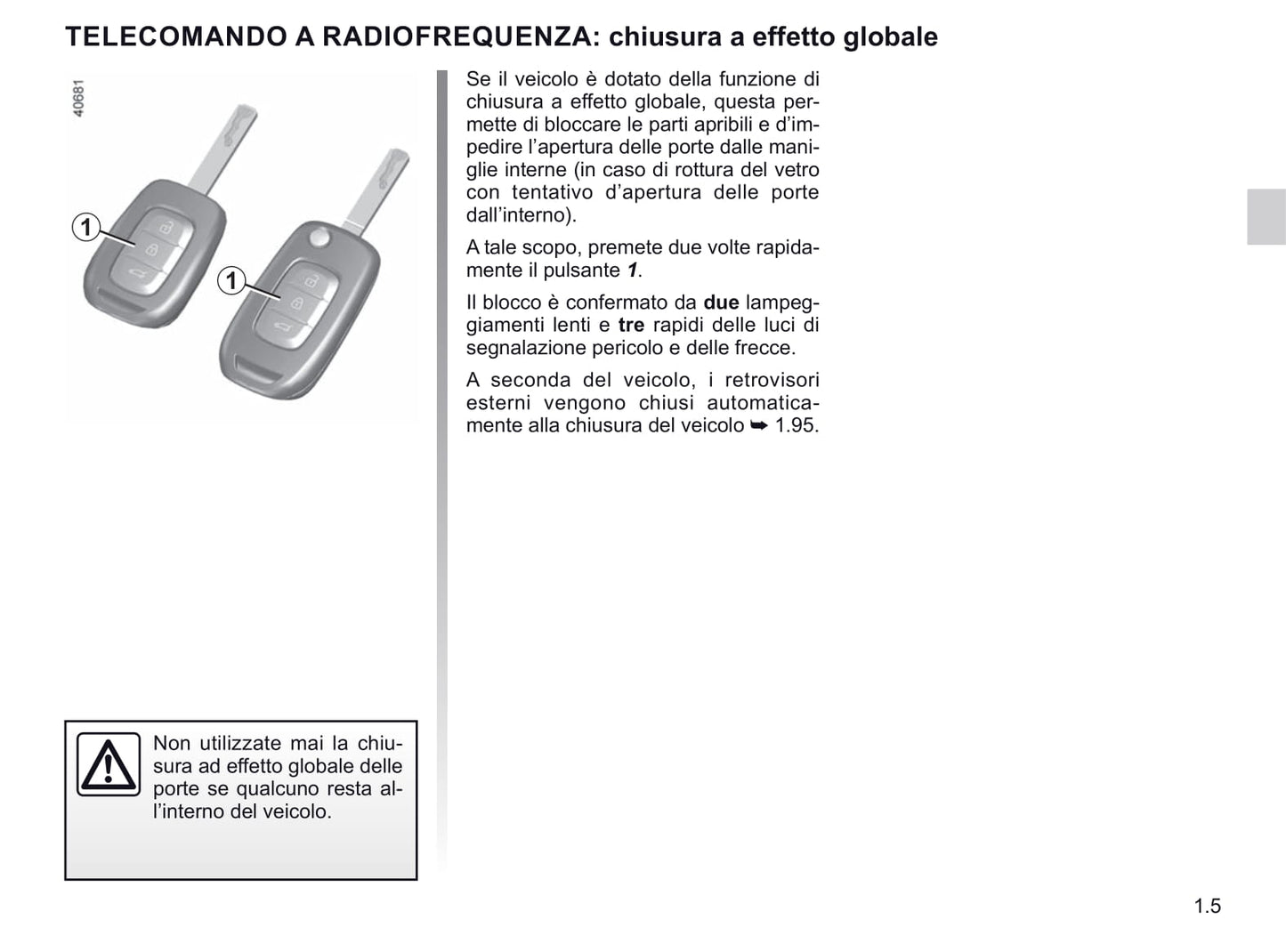 2020-2021 Renault Clio Owner's Manual | Italian