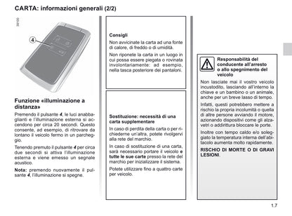 2020-2021 Renault Clio Owner's Manual | Italian