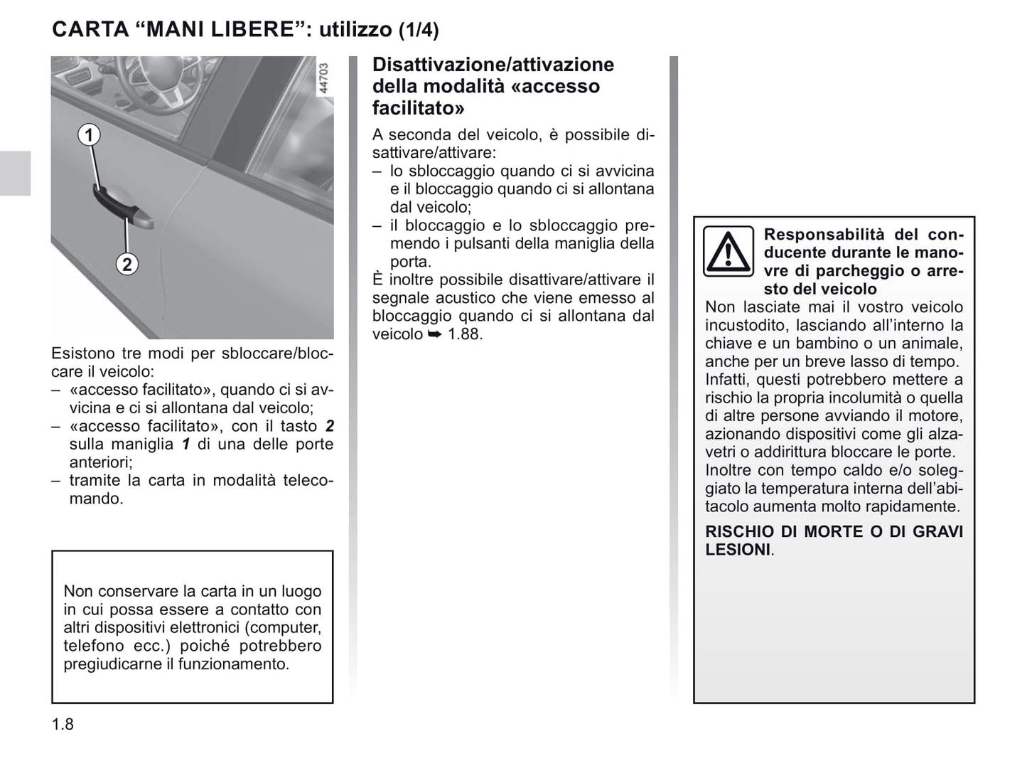 2020-2021 Renault Clio Owner's Manual | Italian