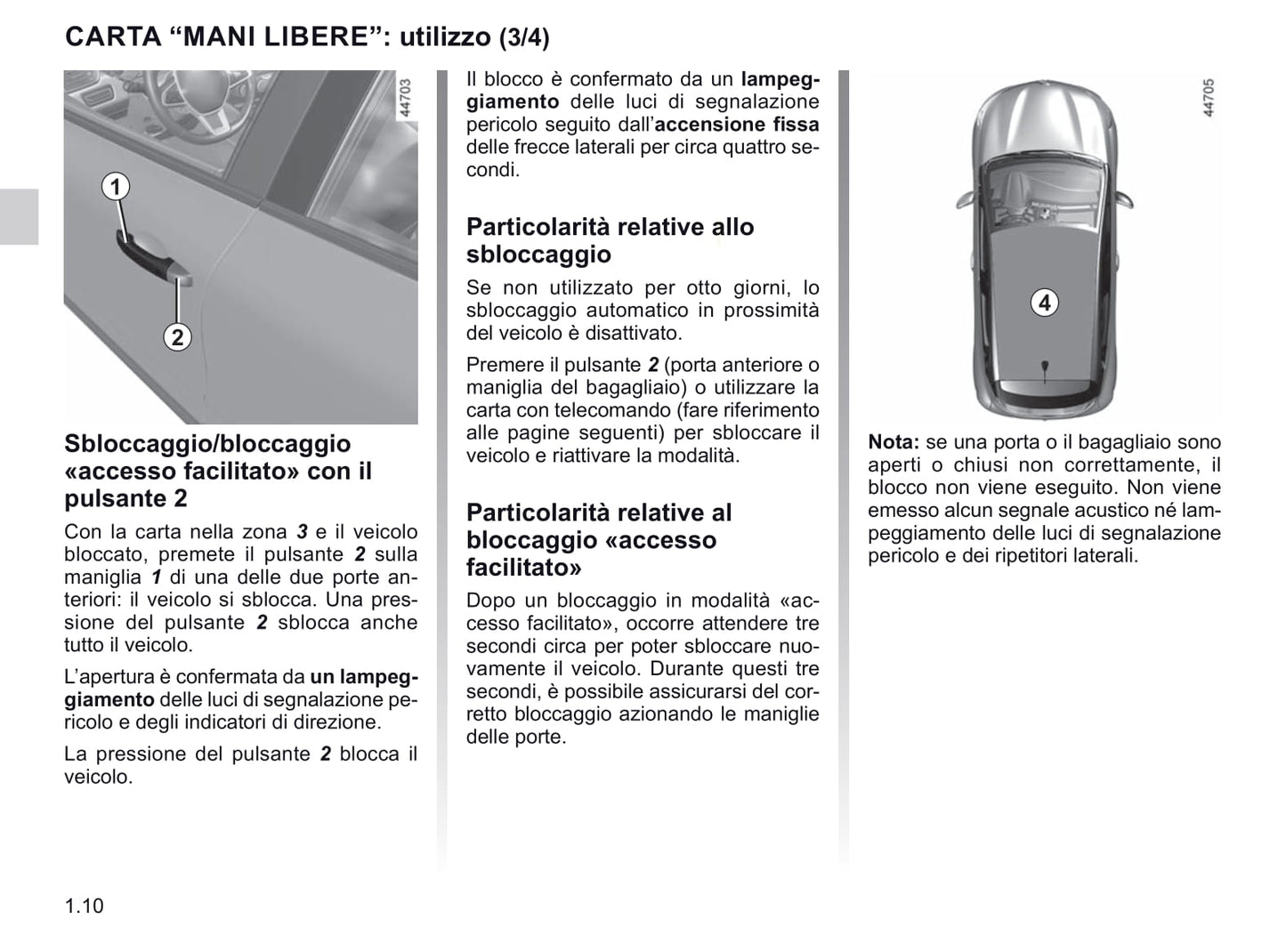 2020-2021 Renault Clio Owner's Manual | Italian