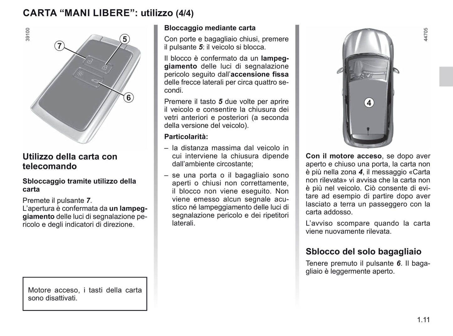 2020-2021 Renault Clio Owner's Manual | Italian