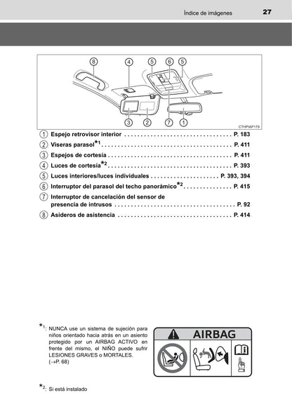 2016-2017 Toyota Auris Hybrid Touring Sports Owner's Manual | Spanish