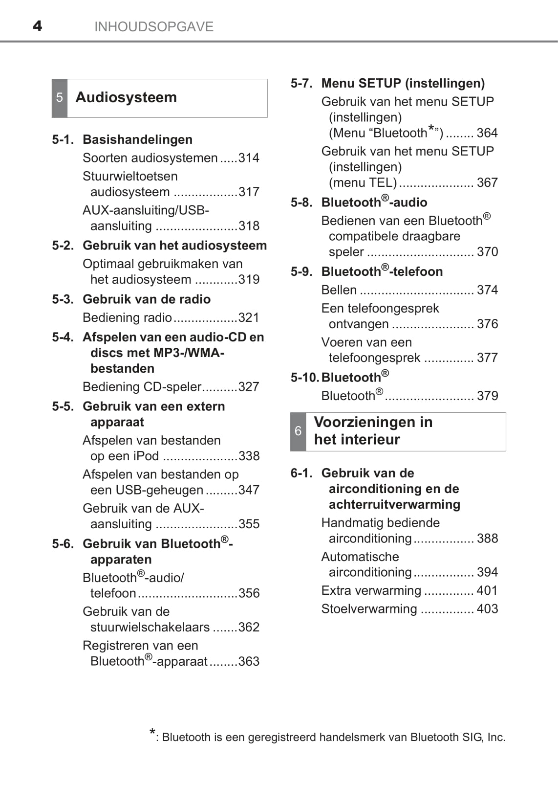 2016 Toyota Avensis Owner's Manual | Dutch