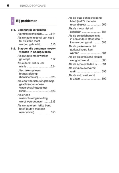 2016 Toyota Avensis Owner's Manual | Dutch