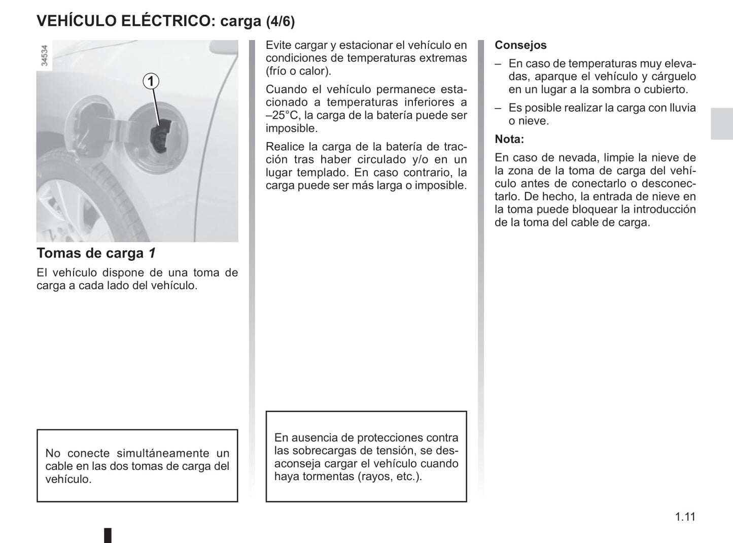 2012-2013 Renault Fluence Z.E. Owner's Manual | Spanish