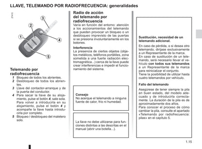 2012-2013 Renault Fluence Z.E. Owner's Manual | Spanish