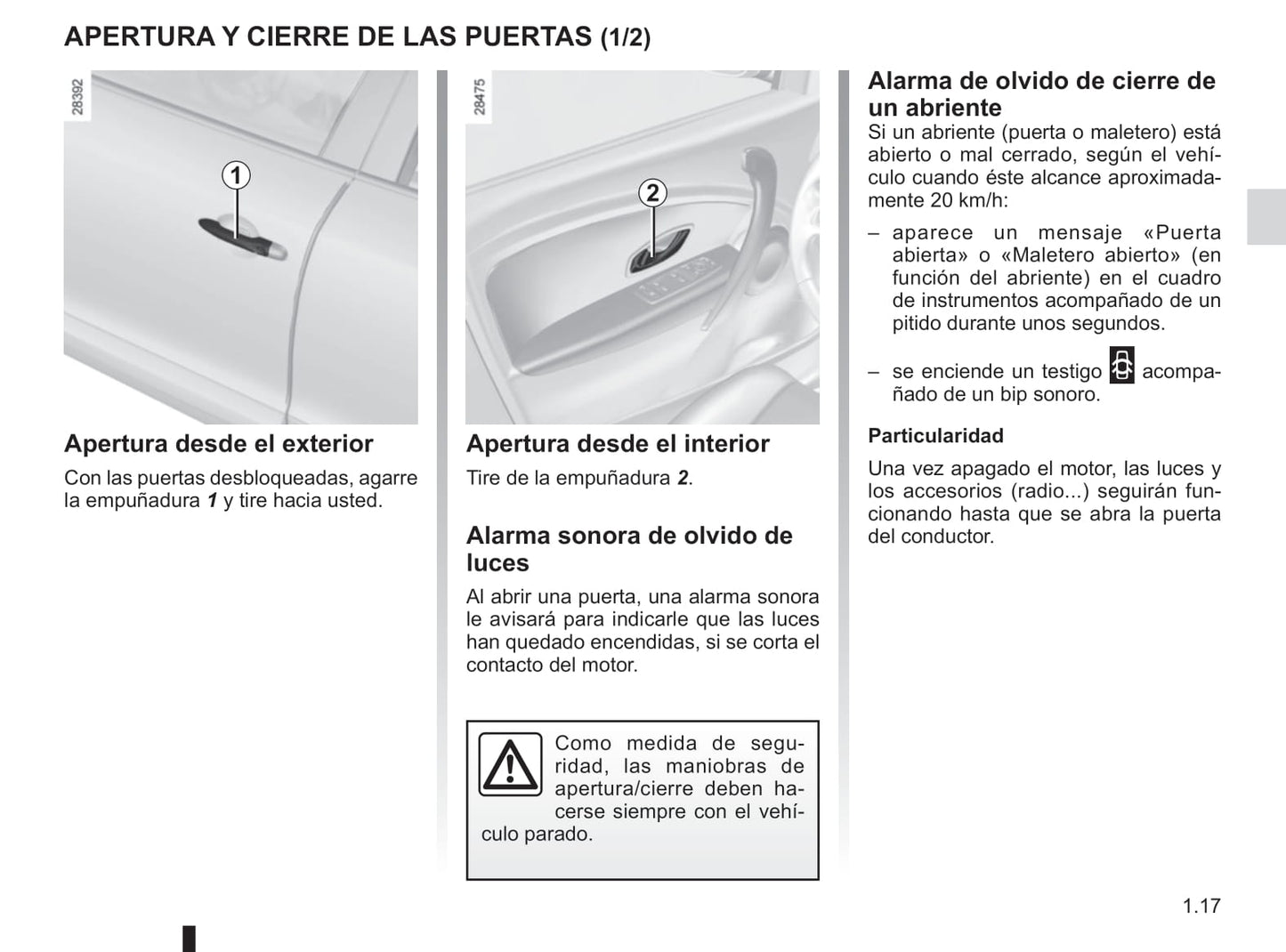 2012-2013 Renault Fluence Z.E. Owner's Manual | Spanish