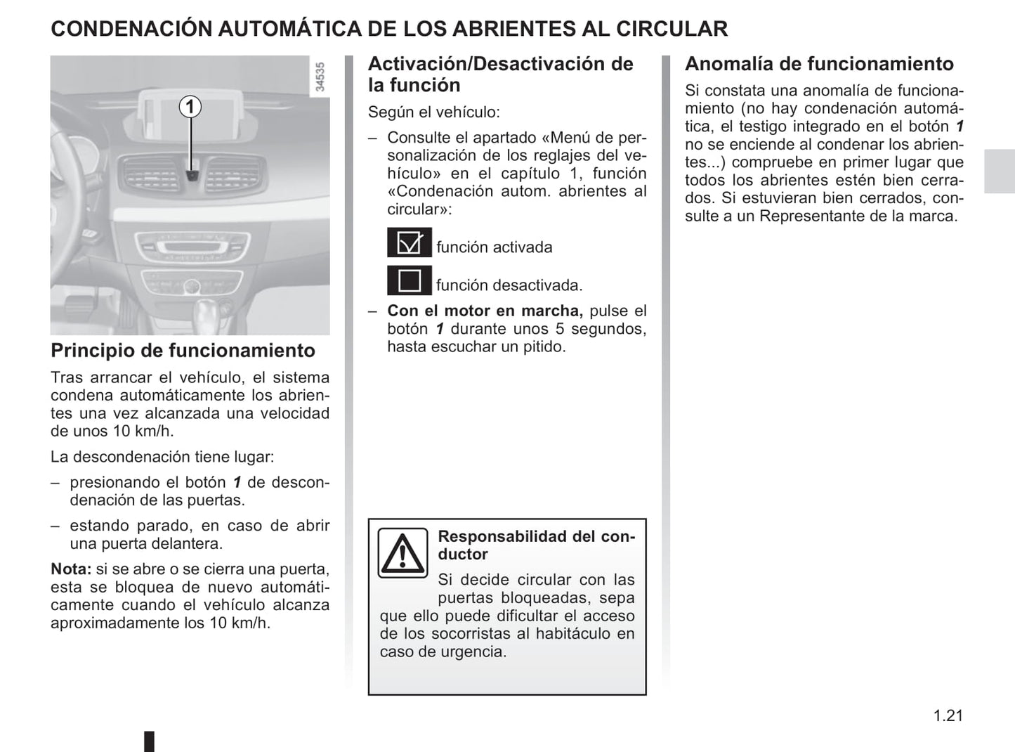 2012-2013 Renault Fluence Z.E. Owner's Manual | Spanish