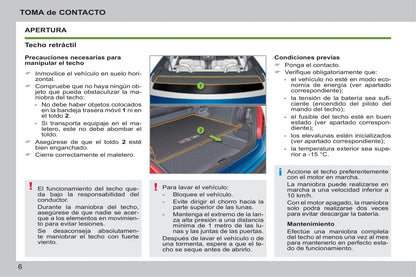 2014-2015 Peugeot 207 CC Owner's Manual | Spanish