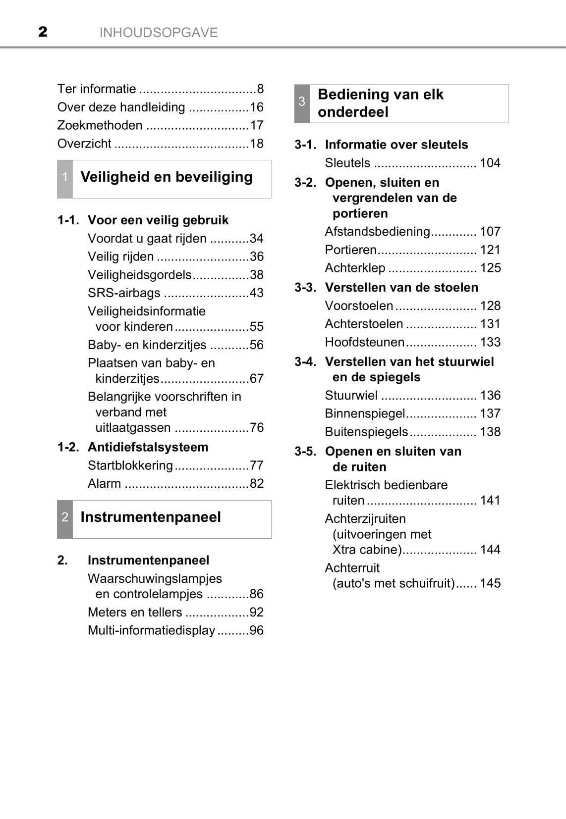 2013-2014 Toyota Hilux Owner's Manual | Dutch