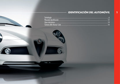 2010 Alfa Romeo 8C Bedienungsanleitung | Spanisch