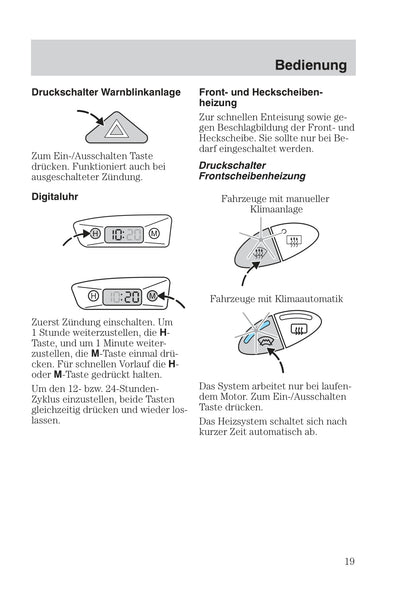 1999-2005 Ford Focus Gebruikershandleiding | Duits