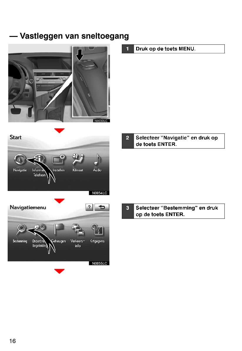 Lexus RX 450H/350 Navigatiesysteem Handleiding 2009