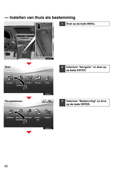 Lexus RX 450H/350 Navigatiesysteem Handleiding 2009