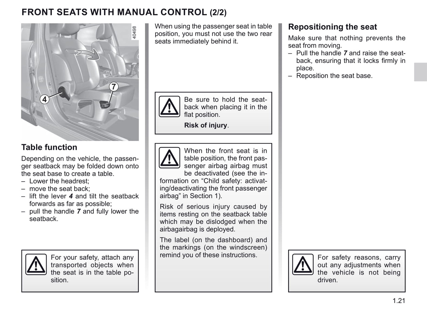 2019-2020 Renault Kadjar Owner's Manual | English