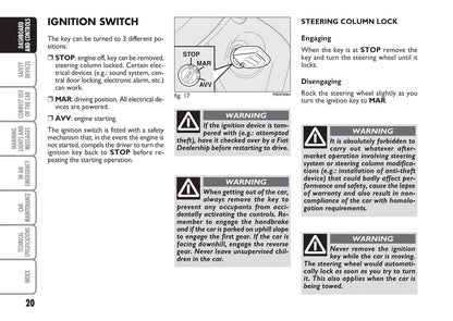 2006-2007 Fiat Stilo Bedienungsanleitung | Englisch