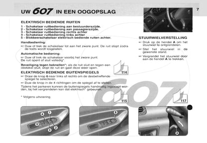 2000-2001 Peugeot 607 Gebruikershandleiding | Nederlands