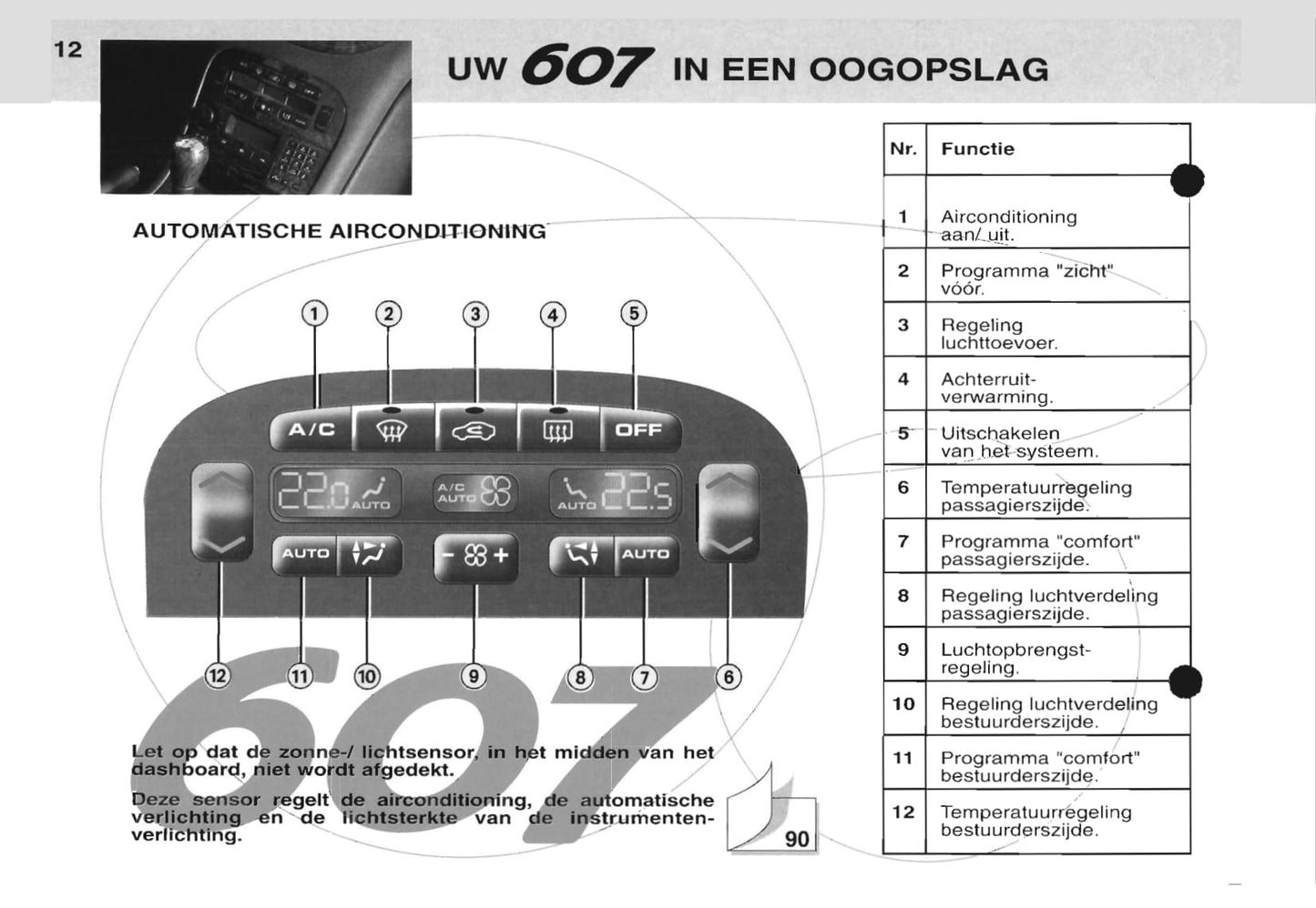 2000-2001 Peugeot 607 Gebruikershandleiding | Nederlands