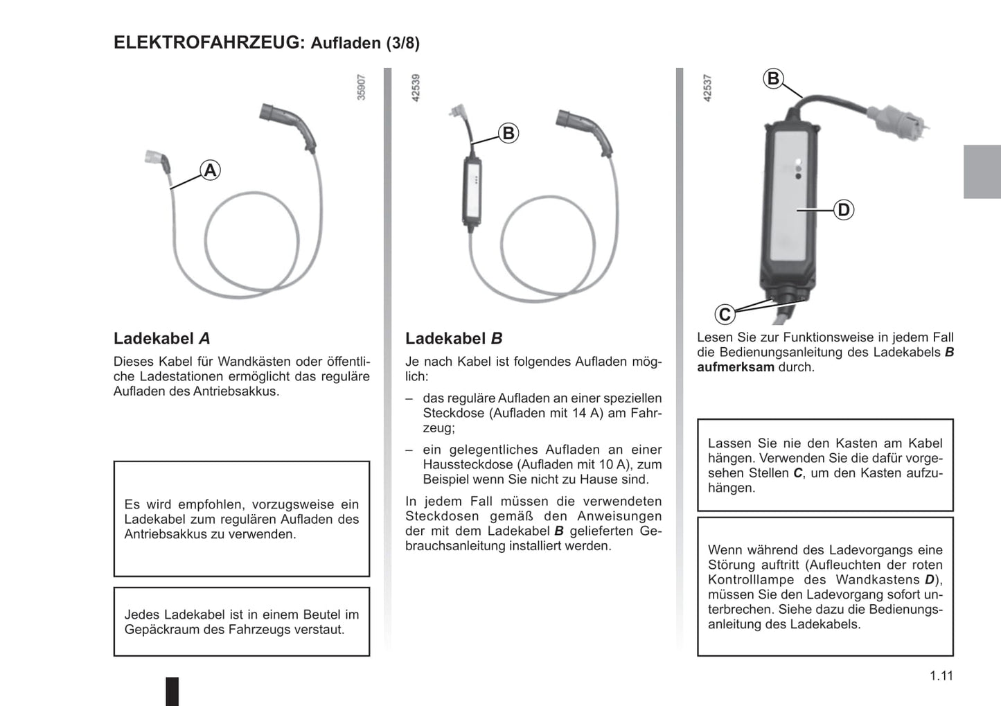 2018-2019 Renault Kangoo Z.E. Owner's Manual | German