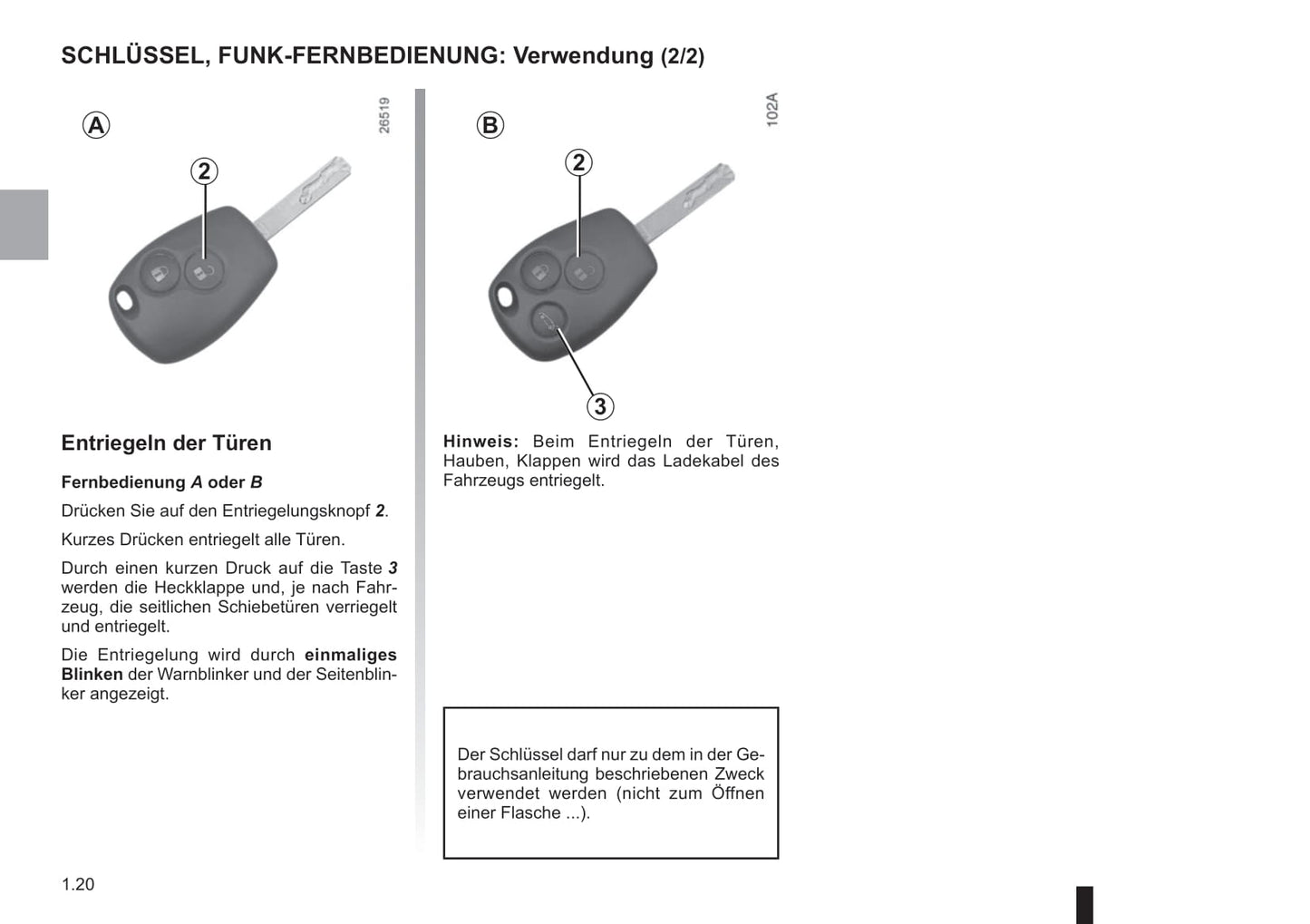 2018-2019 Renault Kangoo Z.E. Owner's Manual | German