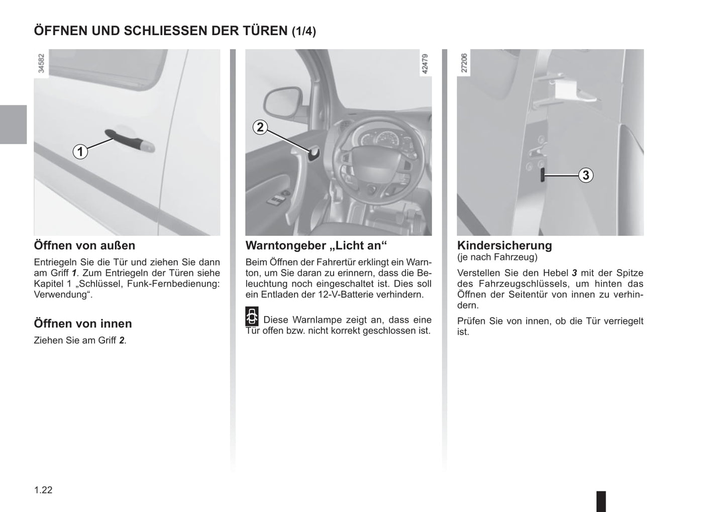 2018-2019 Renault Kangoo Z.E. Owner's Manual | German