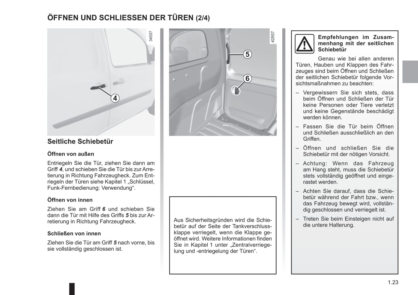 2018-2019 Renault Kangoo Z.E. Owner's Manual | German