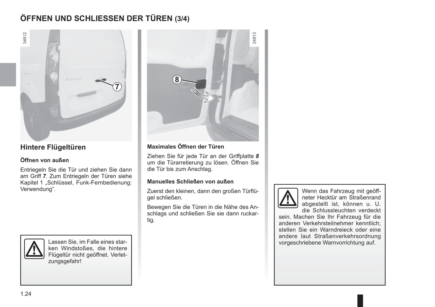 2018-2019 Renault Kangoo Z.E. Owner's Manual | German