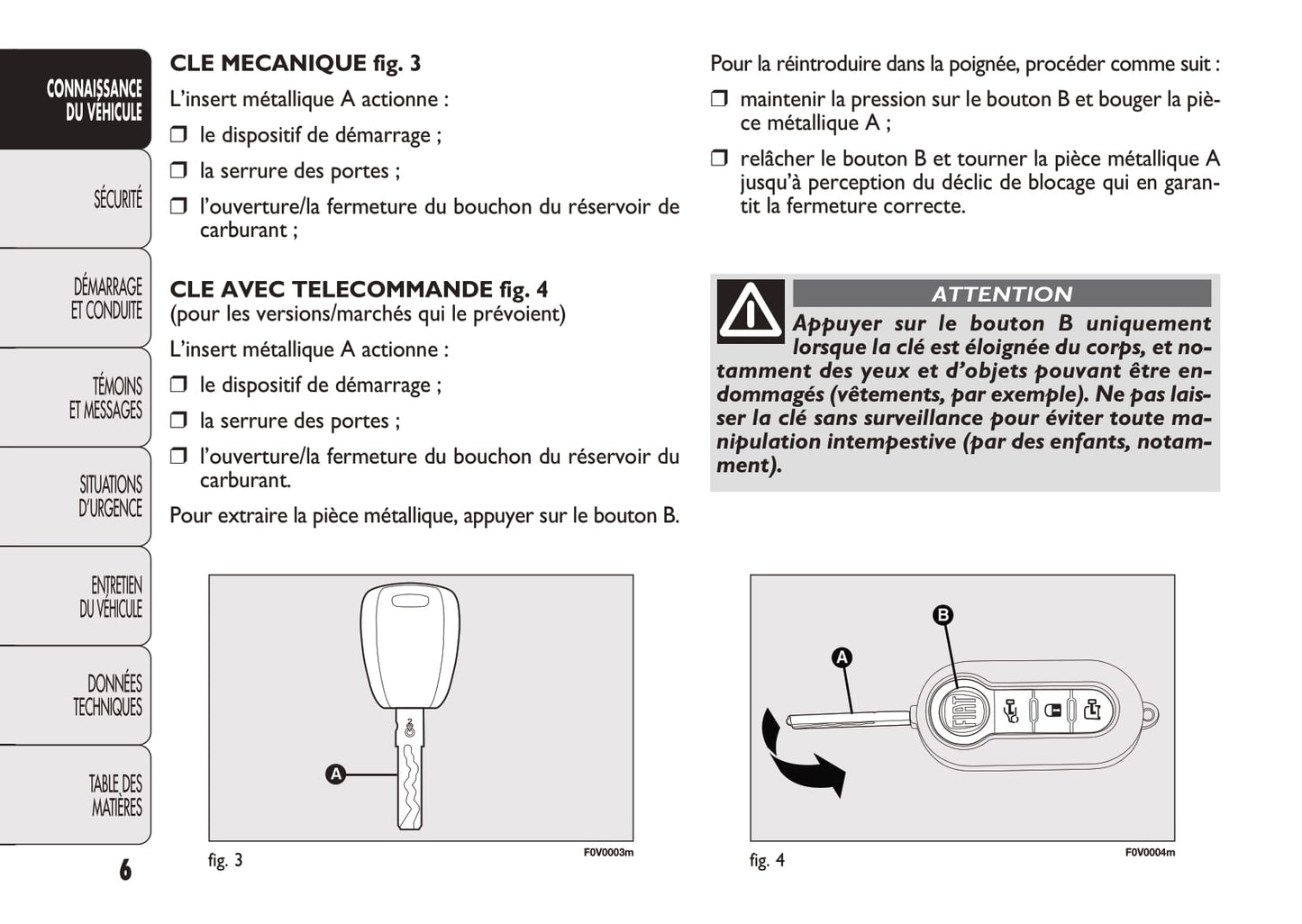 2012-2013 Fiat Doblò Owner's Manual | French