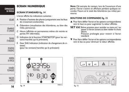 2012-2013 Fiat Doblò Owner's Manual | French